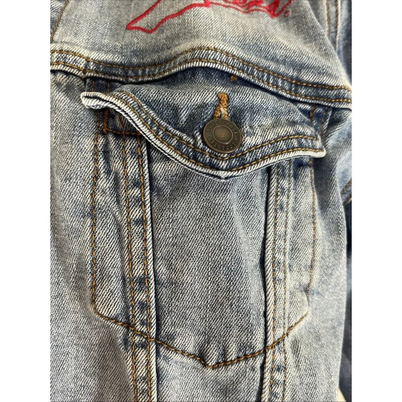 Selena Quintanilla Denim Jacket Size Medium M Pockets Embroidered Name - Picture 5 of 15